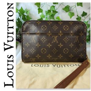 Authentic Louis Vuitton Monogram Orsay Clutch with Dust Bag